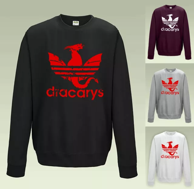DRACARYS Sweatshirt C - RX301 Game of Thrones Dragon Jumper Sweater Slogan XL