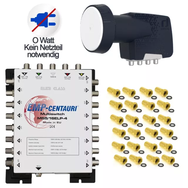 EMP Centauri MS 5/16 E-Lite Class Multischalter 0 Watt + Inverto Premium LNB