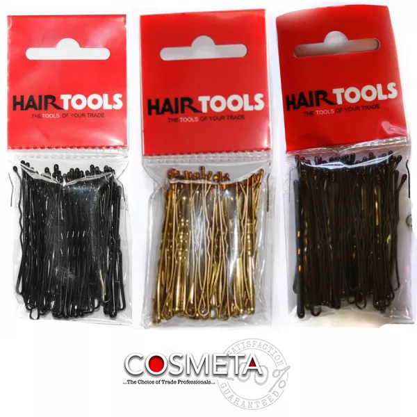 Hairtools Professional 2" Hair Grips Brown - Blonde - Black - Grey - White PK 50