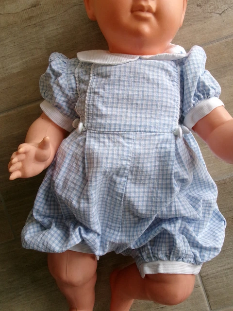 Barboteuse Coton Vintage Pour Poupée – Taille 50 – Suce Pouce – État Neuf