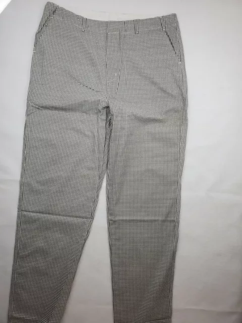 NEWCHEF Chef Cook Pants 42/36 XL Belt Loop Zip NIB Unhemmed Houndstooth Lot 2 2