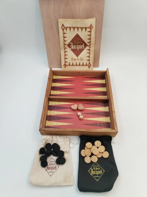 Ancienne boite de jeu de dames-jacquet-backgammon | Selency