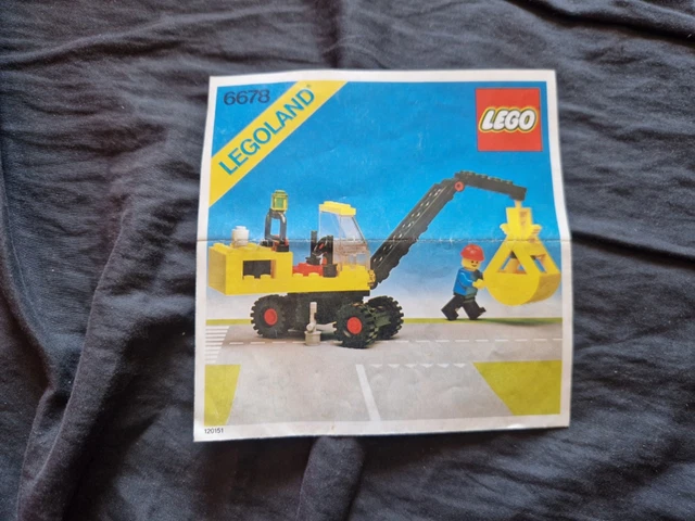 LEGO SET 6678 PNEUMATIC CRANE Instructions Only Vintage 1980 £3.99 ...