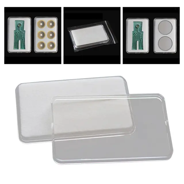 Transparent Ancient Coin Collection Display Storage Box Case Portable Tool