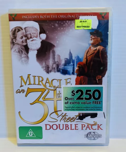 Miracle On 34th Street / Miracle On 34th Street - 2 x DVD Movie Region 4 - New