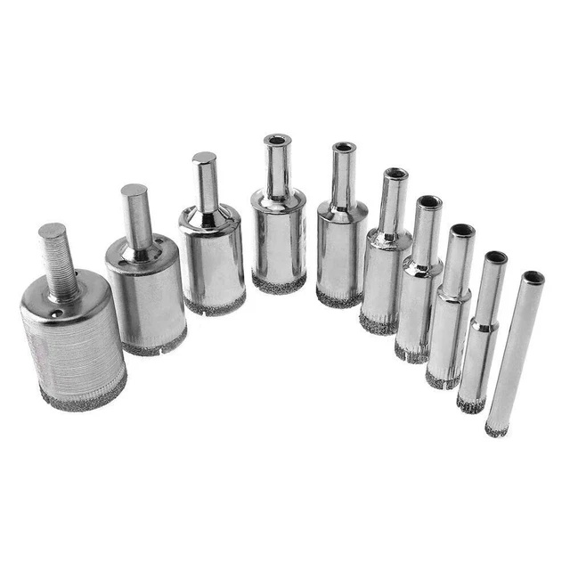 Drill Bit Set Tools Glass Drill Bits Hole Opener for Tiles Glass Ceramic, Round