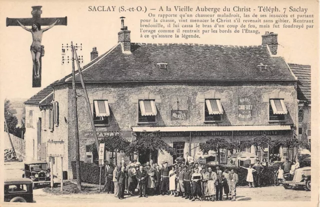 Cpa 91 Saclay / A La Vieille Auberge Du Christ / Hotel / Restaurant