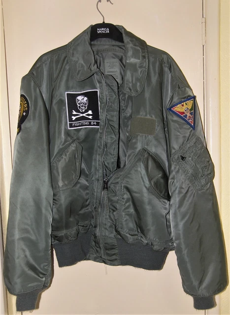 80s 90s USA製 ALPHA CWU Flight jacket L Vintage Alpha Industries CWU 45 Pilot Bomber Jacket Size L
