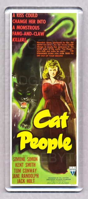 CAT PEOPLE movie poster 'WIDE' FRIDGE MAGNET - 1942 HORROR CLASSIC!