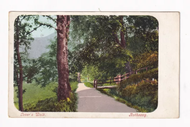 Printed Postcard Lover's Walk, Rothesay