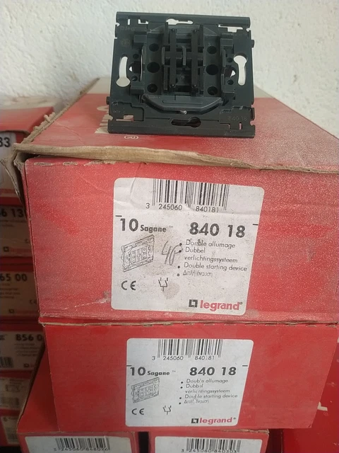 Interrupteur Double Legrand Sagane - Simple Allumage, Sans Emballage, Neuf