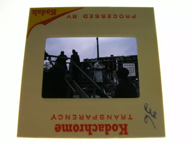 Berlin Priv. Aufnahme Orig. Farbdia Dia 1967 Checkpoint Charlie Zonengrenze Turm