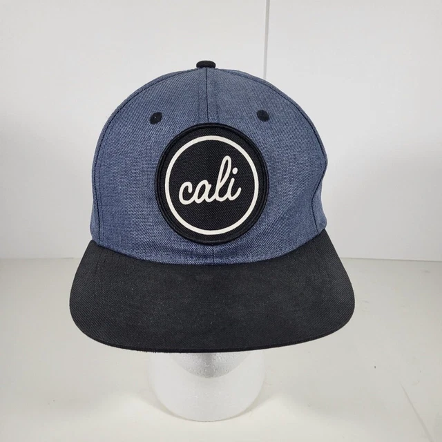 Vintage Denim Style California Polyester Cali Hat Patch Trucker Snapback 