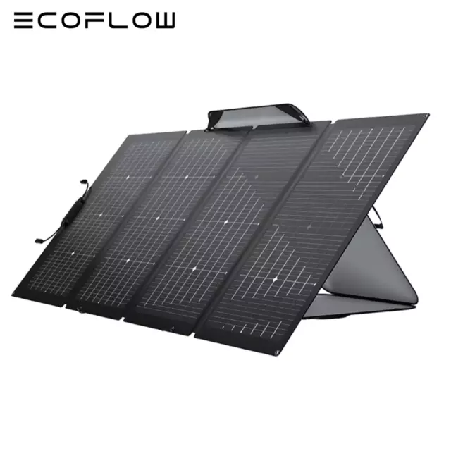 ECOFLOW 220W 21V Bifacial Foldable Solar Panel Portable Power Supply for Outdoor