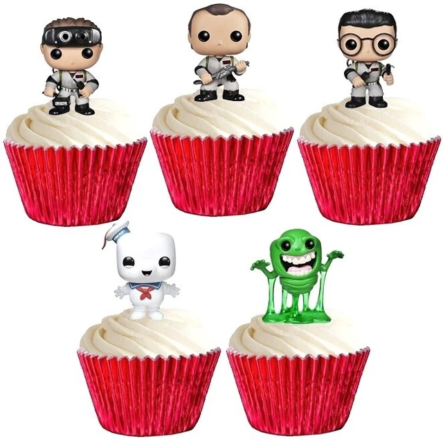 GHOSTBUSTERS STAND UP Cup Cake Toppers Edible Birthday Party