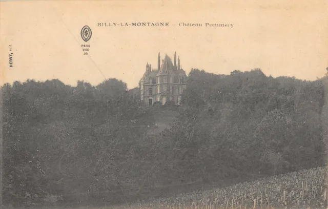 Cpa 51 Rilly La Monteau Chateau Pommery