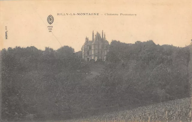 Cpa 51 Rilly La Monteau Chateau Pommery