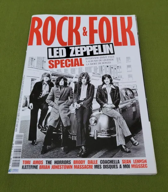 Special Led Zeppelin - Rock & Folk N°562 - Juin 2014 - Bon État