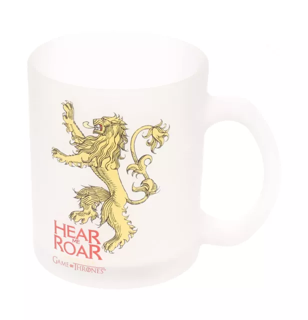 SD Toys Glass Mug, Lannister Game of Thrones, Translucent Lannister Game of Thro