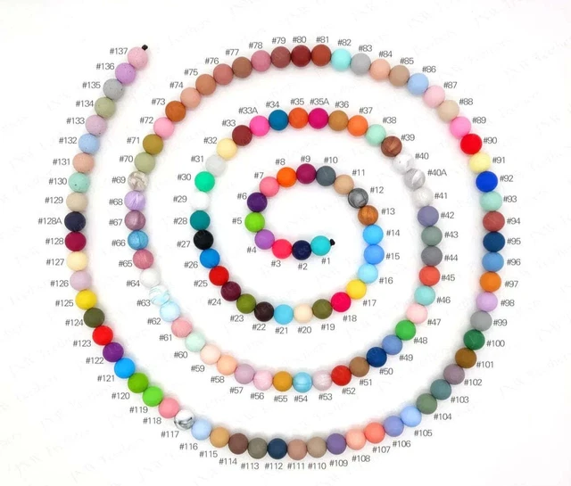 Redondo Silikonperle En 12mm, Color #67 - #137