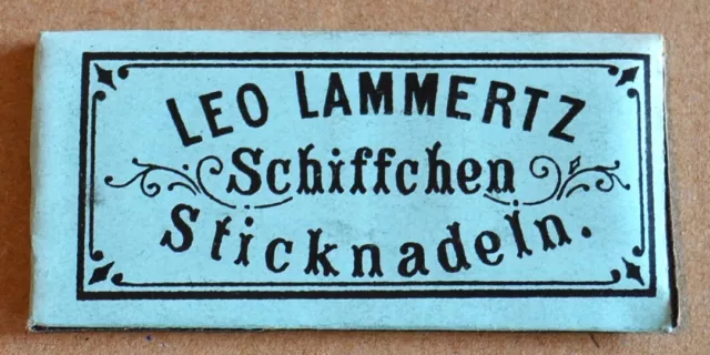 12 Stück ORIGINAL Nähnadeln Sticknadeln Leo Lammertz 3