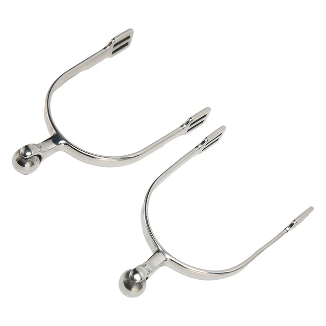 BROLEO Riding Spurs Horse Spurs Made Of Stainless Steel Compact Rounded Edge