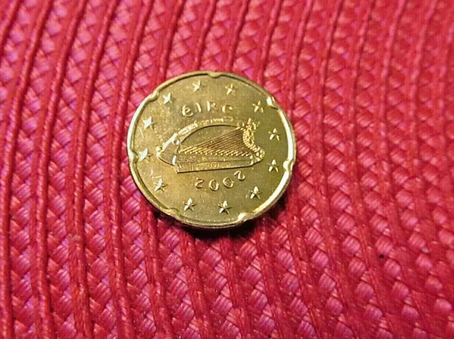 Euro IRLANDE 2002 : 20 centimes euro non circulée (de starterkit)