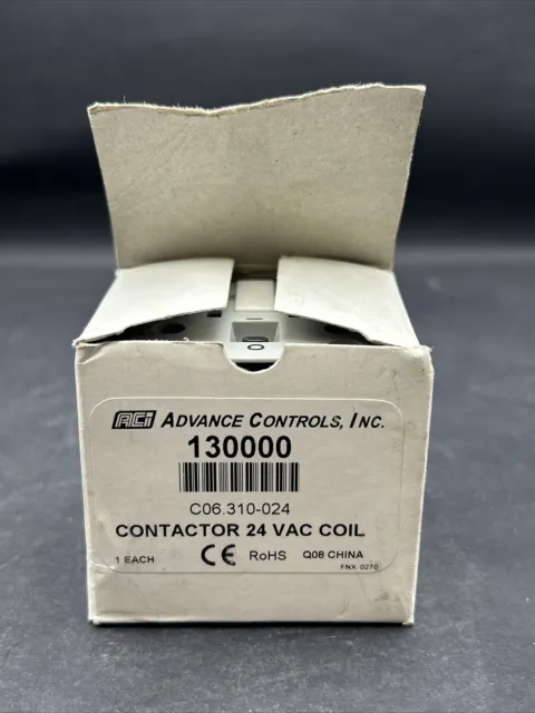 Advance Controls Inc.130000 Contacteur 24VAC (C06.310-024) Neuf