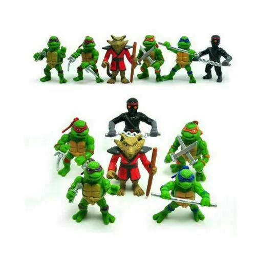 6Pcs Action Figures Teenage Mutant Ninja Turtles TMNT Kids Xmas Toys Gift