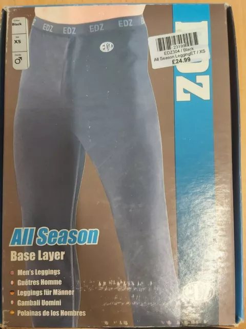 EDZ All Season Base Layer Thermal Wicking Sport Motorcycle Leggings XS Clearance