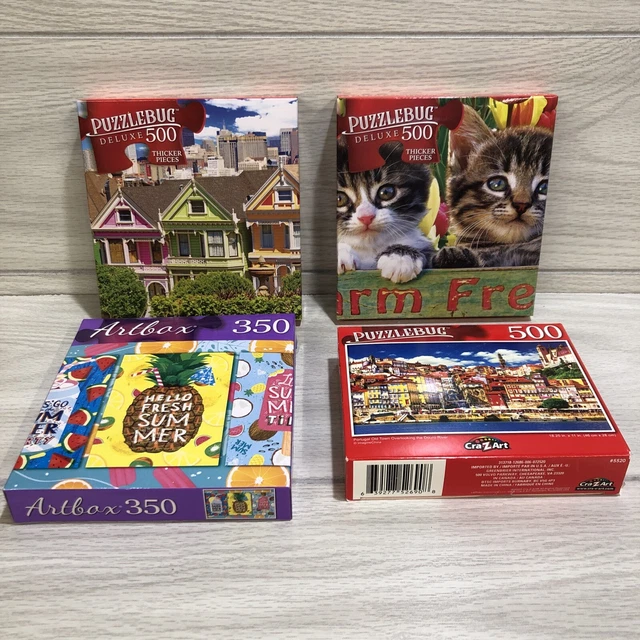 Jigsaw Puzzle 4 Pack 350 and 500 Pieces 20x12" and 18x11" *Pieces NOT Guaranteed