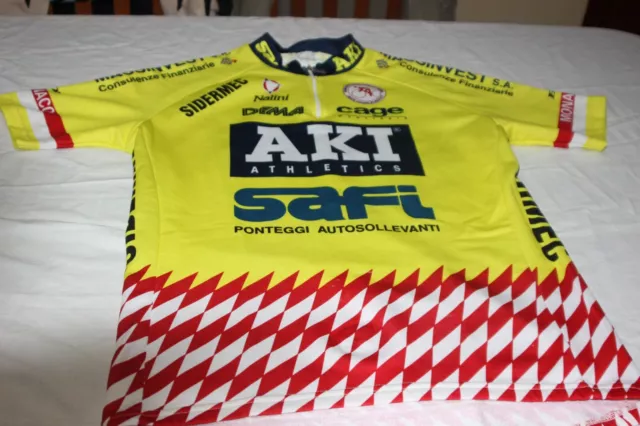 Maillot Ufficiali Gruppo Ciclismo Aki Marca Nalini Taglia M Pubblicità Varie