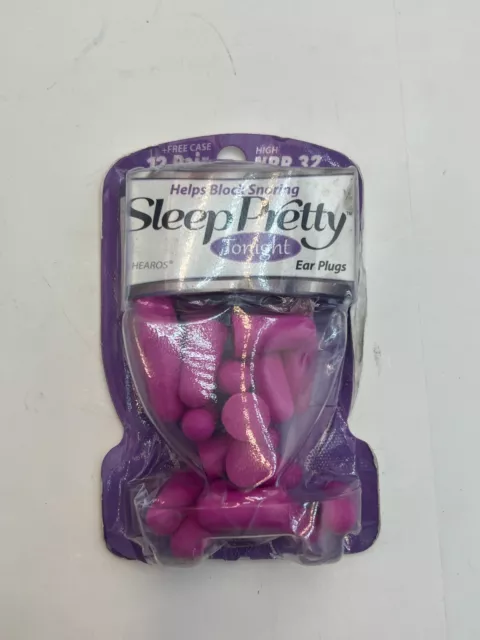 Pack of 24 Hearos Sleep Pretty Tonight Foam Ear Plugs 32 Noise Reduction Rating