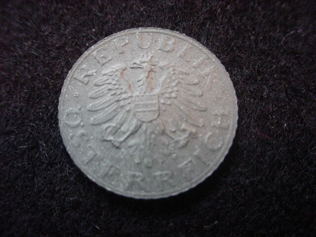 Austria 1969 Five Groschen Coin, Proof Condition, KM 2875