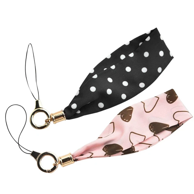 2 piezas correa para móvil dulce colgante teléfono con encanto cuello colgante bufanda