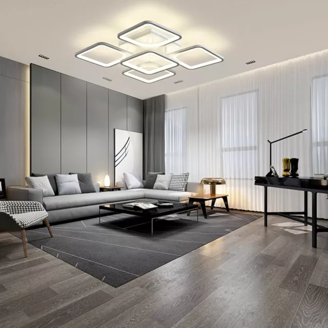 72W LED Acrylic Chandelier Lighting Ceiling Hanging Lamp Pendant Light Fixture