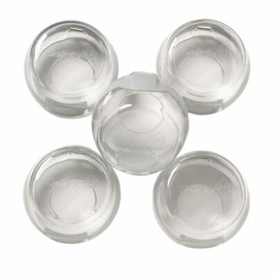 5Pk Clear Stove Knob Covers - Kitchen Safety Child Proofing - Universal Fit