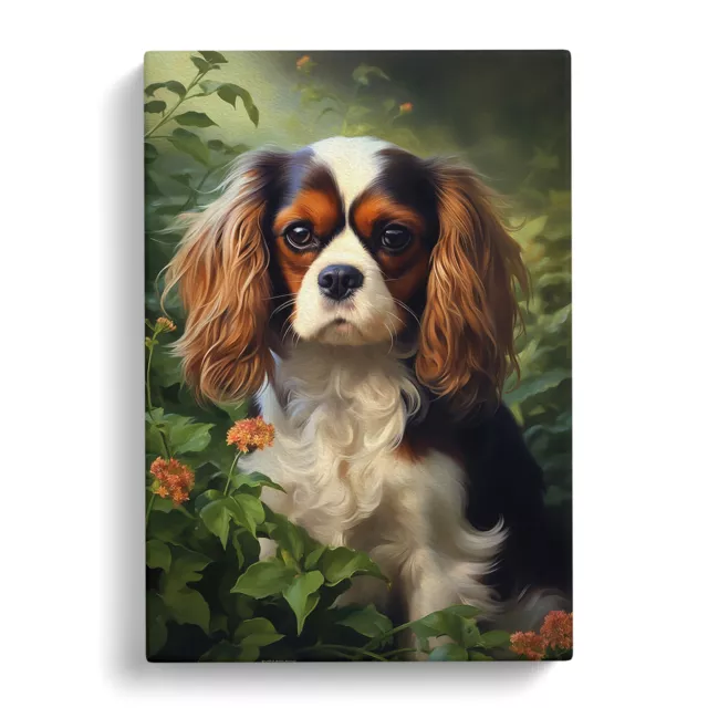 Cavalier King Charles Spaniel Informel Canvas Wall Art Print Framed Picture