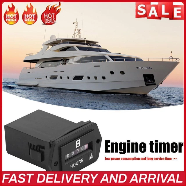 HM002 Rectangular Mechanical Hour Meter for Diesel Petrol Gas Engine Generator