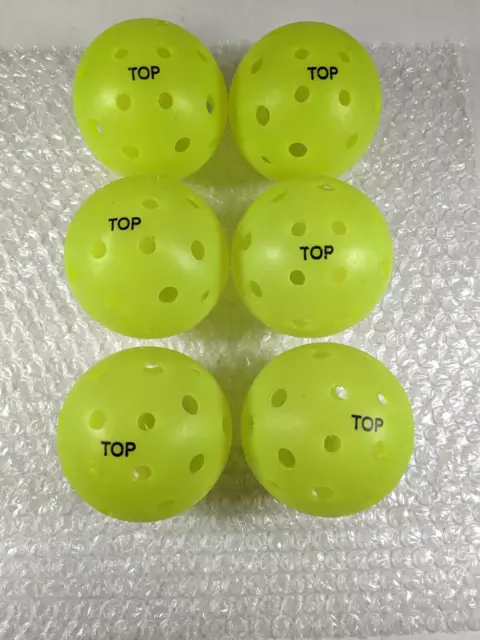 Top Outdoor Pickleballs 6 Pack