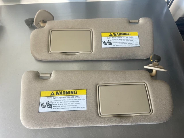 thumbnail image 2 of Genuine Hyundai Sun Visor – 2000-2005 Sonata Driver Left Side, Lighted Gray Cloth OEM 2 of 6