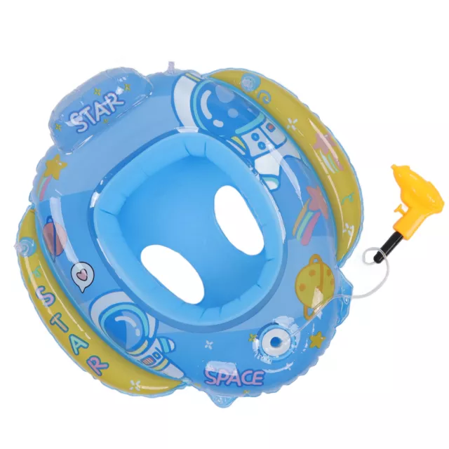 (Blue)Swimming Ring Environmental Friendly PVC Inflatable Safe Raft For SN