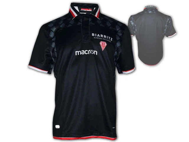 Macron Biarritz Olympique Loin Rugby Jersey Rugby Union T-Shirt S - XXL