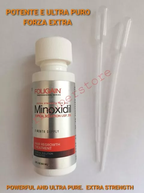 MinoxidiI 5% FOLIGAIN TRATTAMENTO PER LA RISCRESCITA DEI CAPELLI EXTRA FORTE