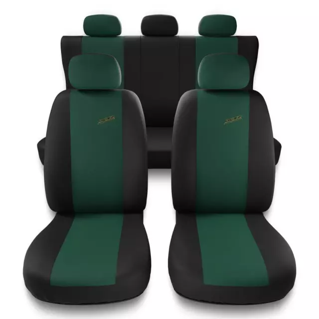 Universale Set coprisedili auto per NISSAN TERRANO I II - Nero Verde - X.R-GR