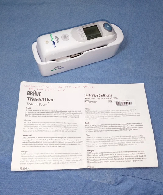 Welch Allyn Inc. Braun ThermoScan PRO 6000 Ear Thermometer