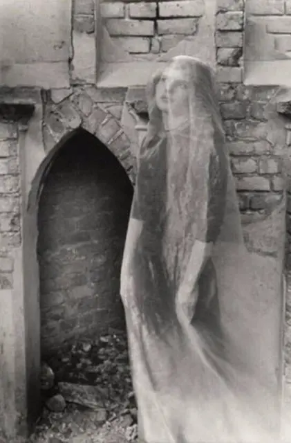 Vintage Halloween Ghost Girl Photo 1906b Oddleys Strange & Bizarre