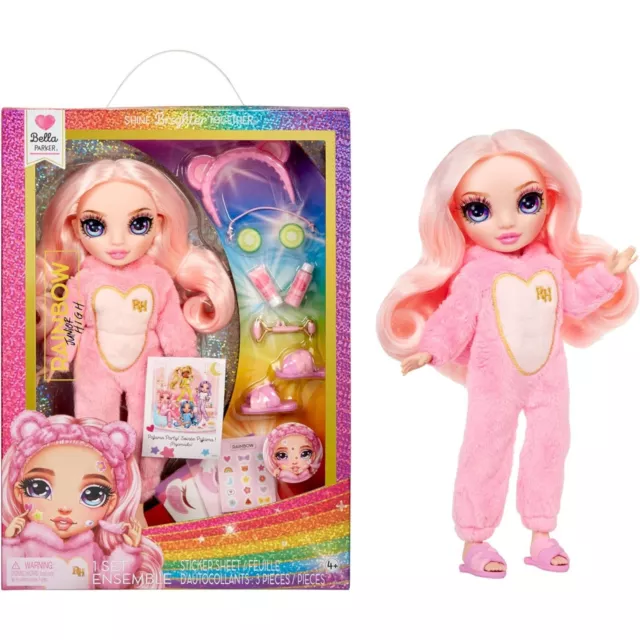 Rainbow High Junior High PJ Party - Bella (Pink) - 22 cm