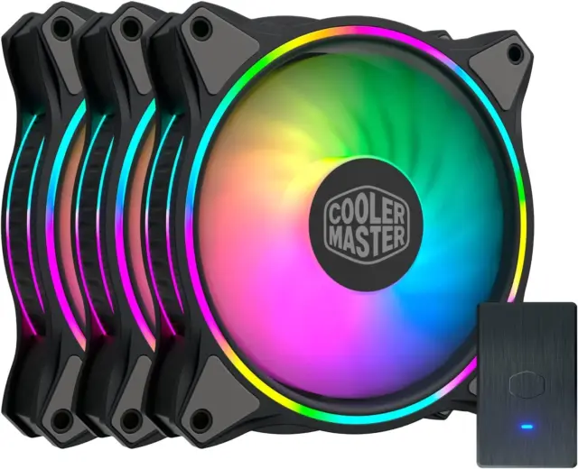 Coolermaster Masterfan MF120 Halo 3-In-1 Double Ring Addressable RGB Lighting 12
