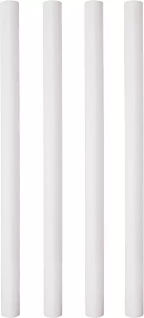 PME 12.5-Inch White Plastic Hollow Pillars, Pack of 4